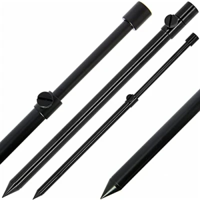 Image of DNA Leisure Fishing Banksticks Adjustable 50 90cm Black Alloy Bank Stick 2 4 6 8 Carp Coarse Tackle (4)