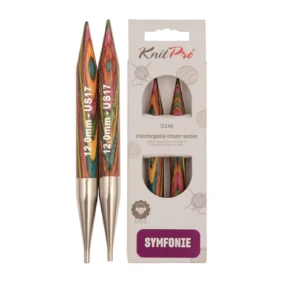 Image of KnitPro 12 mm Symfonie Interchangeable Normal Circular Needles, Multi Color