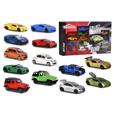 Image of Majorette 212054026 Set 13pcs (9+4 exclusifs) Color Changers Voitures en Métal Véhicules Miniatures Other License DIE CAST WOW Gift Pack, Limited Edition vehicles 1:64 Scale, multicoloured