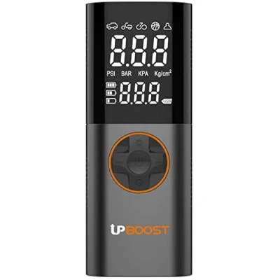 Image of UPBOOST Ultra Smart Portable Tyre Inflator 7800mAh Battery, 3.2&#039;&#039; Large HD Screen,90W Motor,150PSI Cordless Rechargeable Pump Air Compressor 12V Bike For Tyres,Car,Bikes &amp; Balls