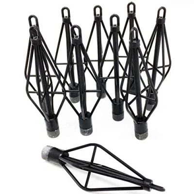 Image of FLADEN Fishing Bulk Packs of 10 x Large Black Frame Feeder 30g Great For Use With a Wide Range Groundbaits Whilst on the Bottom [40 3653]