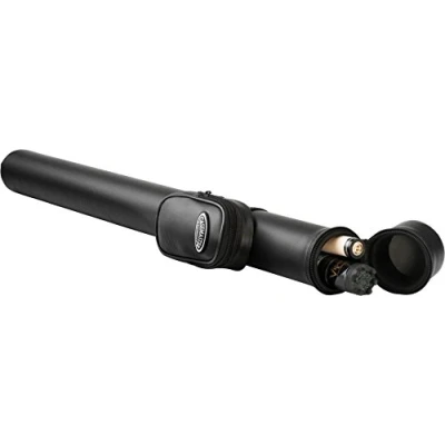 Image of Casemaster Q Vault Supreme Billiard/Pool Cue Hard Case, Holds 1 Complete 2 Piece (1 Butt/1 Shaft), Black