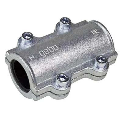 Image of Gebo Armaturen 01.252.28.02 x DS Malleable Cast Iron Sealing Clamp 26.9 mm 3/4 Inch, Yellow, 26,9 (3/4&quot;)