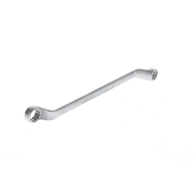 Image of GEDORE Double ended ring Spanner, AF 18+21 mm, Offset, 5 angled, Slender, Bi hex, UD profile, 2 18X21