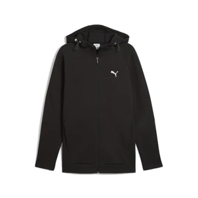 Image of Puma Evostripe Fullzip Hoodie Zipup sweatshirt, Men&#039;s, Size: Medium, Black