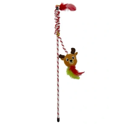 Image of Happy Pet Christmas Cat Toys, Teasers, Wind Up and Xmas Stocking for Cats &amp; Kittens (Christmas Bear Teaser)