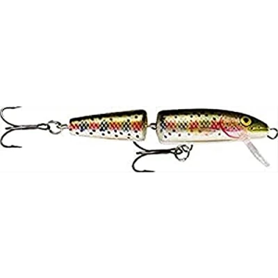Image of Rapala Jointed Lure with Two No. 3 Hooks, 1.2 2.4 m Swimming Depth, 11 cm Size, Rainbow Trout