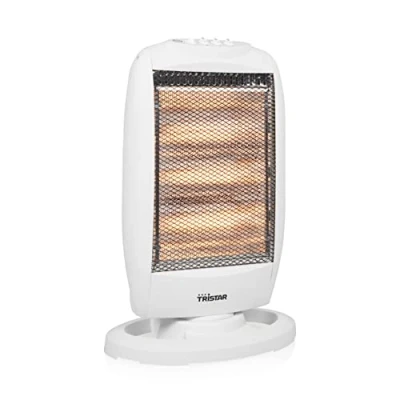 Image of Tristar KA 5129 Halogen Electric Heater 3 Power Settings Oscillating 1200W Max Grey