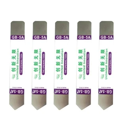 Image of 5pcs Metal Flat Spudger Thin Opening Pry Tool Stainless Steel Mobile Phone Table Screen for Electronic Device Repair Glue Removal