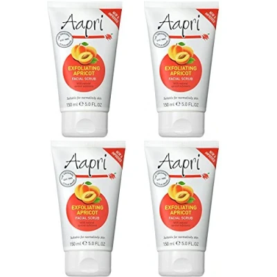 Image of 4 x Aapri Exfoliating Apricot Face Facial Scrub Cream 150ml New Improved Formula