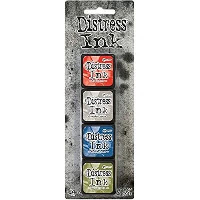 Image of Distress Tim Holtz Mini Ink Pads Kit 4, 70 x 23 mm