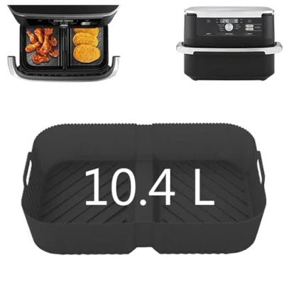 Image of Air Fryer Silicone Liners for Ninja Foodi Flexdrawer AF500UK, AF500UKCP, 10.4L Large Accessories
