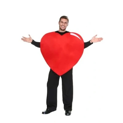 Image of Adult Heart Fancy Dress Costume Standard