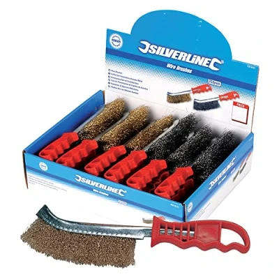 Image of Silverline Wire Brush Display Box 24pce