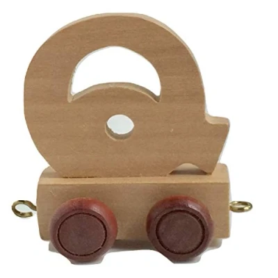 Image of Childrens Personalised Wooden Alphabet Letter Train A Z Name Set All Letters Available (Letter Q)
