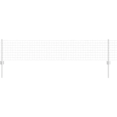 Image of vidaXL Euro Fence with 22 U Posts Silver 0,4x50 m Steel