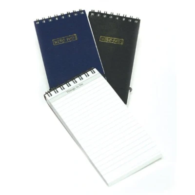 Image of Just stationery 70x128mm Elastic Band Wiro Note Pad, 6104