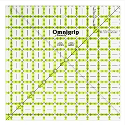 Image of Dritz Omnigrip Non Slip Quilter&#039;s Ruler 10 1/2 x inch, Original Version, ½&quot;