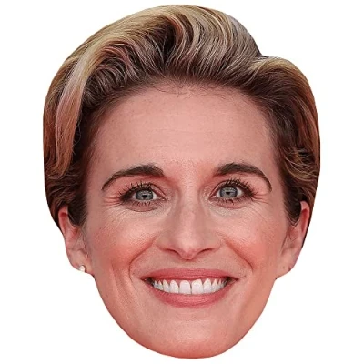 Image of Vicky Mcclure (Lipstick) Celebrity Mask, Flat Card Face, Fancy Dress Mask