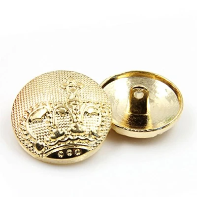 Image of Anjing Pack of 10 Fashion Metal Buttons Gold Crown Breasted Blazer