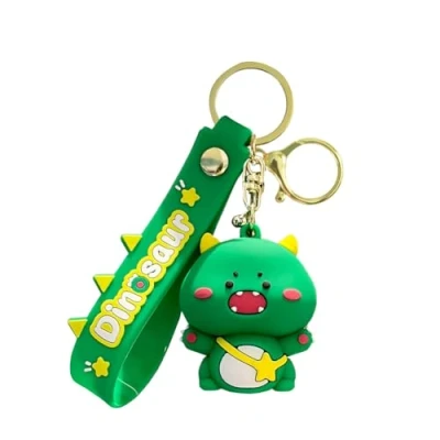 Image of CAOXIAN Cute Dinosaur Keychain Creative Animal Key Chain Pendant Ring Cartoon Car Bag DIY Charms Jewelry Accessories