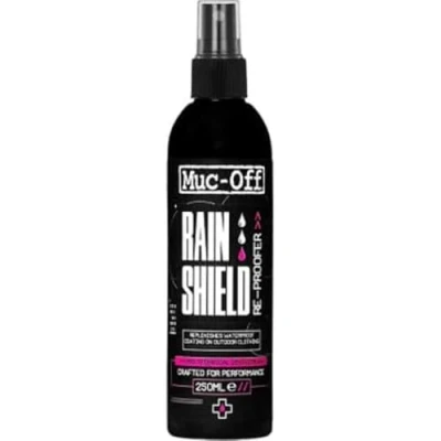 Image of Muc Off Rain Shield Re Proofer, 250ml Waterproofing Spray for Outdoor and Technical Clothing DWR Reproofing Jackets Coats