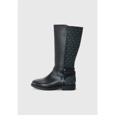 Image of Michael Kors Kids Abigail Boots for kids, Size: 3.5, Black shoes