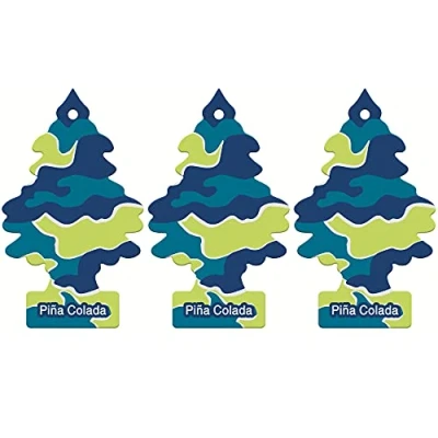 Image of Little Trees Air Freshener Tree LTZ062 Pina Colada Fragrance For Car Home Boat Caravan Triple Pack