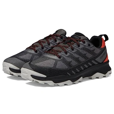 Image of Merrell Men&#039;s Speed Eco Wp Charcoal/Tangerine Sneaker, 12 UK