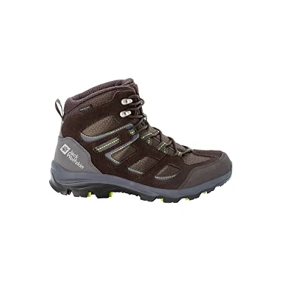 Image of Jack Wolfskin Men&#039;s Vojo 3 Texapore MID M 2022 Walking Shoe, Dark Brown/Lime, 12.5 UK