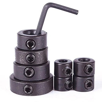 Image of Gemini_mall® 8Pcs 3 16mm Dia Woodworking Drill Bit Depth Stop Collars Ring Positioner Locator Durable