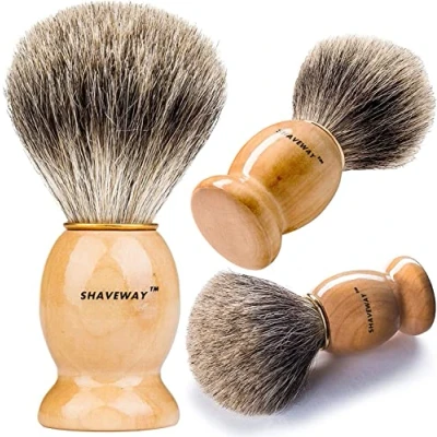 Image of Shaveway 100% Pure Badger Shaving Brush