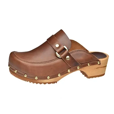 Image of Sanita LILLEN OPEN women&#039;s Clogs (Shoes) in Brown
