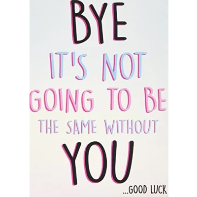 Image of Colleague Card Funny New Job Coworker Leaving Good Luck Congrats Goodbye Friend Joke Banter Office PC440