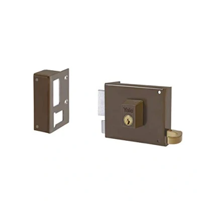 Image of Yale M57343 12580IHN Standard Lock, Nickel Plated Iron, Entrada 40 mm