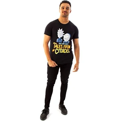 Image of Rick and Morty Tales from The Citadel Men&#039;s T Shirt XL Black