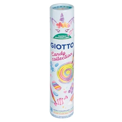 Image of GIOTTO Candy Collection Watercolour Pencil Set, 18 Assorted Colours, Ideal for Children, Party Bags &amp; Schools