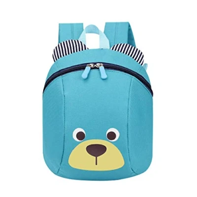 Image of Voarge Toddler Backpack, Anti Lost Bag, Cute Bear Animal Child Cartoon Harness Leash Safety Backpack for Baby Boys Girls 1 3 Years, blue, One Size