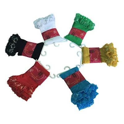 Image of The New York Doll Collection Set of 6 Ruffled Leggings Tights Fits 18 inch/46 cm Fashion Dolls Clothes Accessories