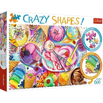 Image of Trefl 11119 Sweet Dreams, Crazy Shapes 600 Teile, Premium Quality, für Erwachsene und Kinder ab 10 Jahren Puzzle Pieces