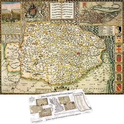 Image of Norfolk Historical Map 1000 Piece Jigsaw Puzzle (1610)