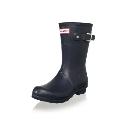 Image of Hunter Women&#039;s original short wellington boots Navy W23758 5 UK