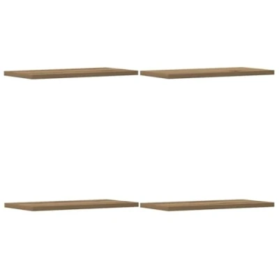 Image of vidaXL wall shelves/floating shelf set engineered wood artisan oak storage in living room/office/study 40x20x1.5 cm modern design