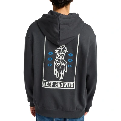 Image of RVCA KEEP Growing Sweatshirt, Men&#039;s, Size: Large, Black