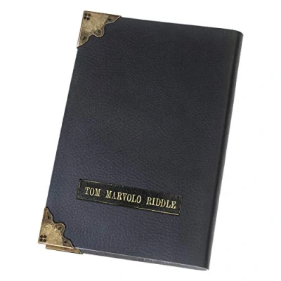 Image of The Noble Collection Harry Potter Tom Riddle Diary 8in (21cm) Journal Replica Includes Blank Pages &amp; Metal Corner Plates Film Set Movie Props Gifts Stationery