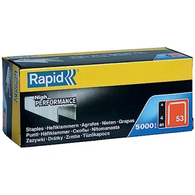 Image of Rapid High Performance Staples, No.53, Leg Length 6 mm, 11856250 5000 Pieces