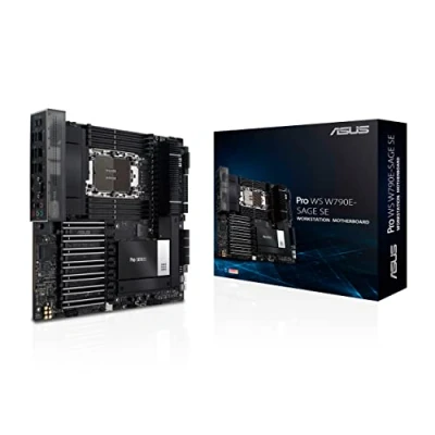 Image of Asus PRO WS W790E SAGE SE, Workstation, Intel W790, LGA4677, EEB, 8 DDR5, Dual 10G LAN, IPMI Remote Management, SlimSAS, PCIe5, 3x M.2