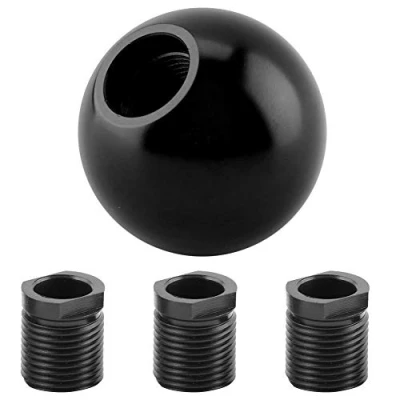 Image of EBTOOLS Gear Knob Round Car Shift Knob,Universal Manual Ball Shape(Black)