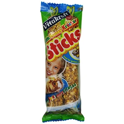 Image of Vitakraft Guinea Pig Honey Sticks and 4 Ounce Bag