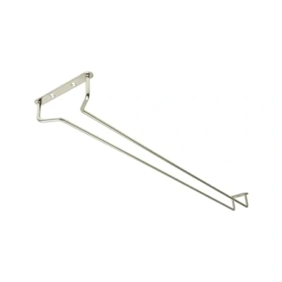 Image of We Can Source It Ltd Chrome Wine Glass Hanger Glassware Storage Holder Bar Rail Rack 16&quot;